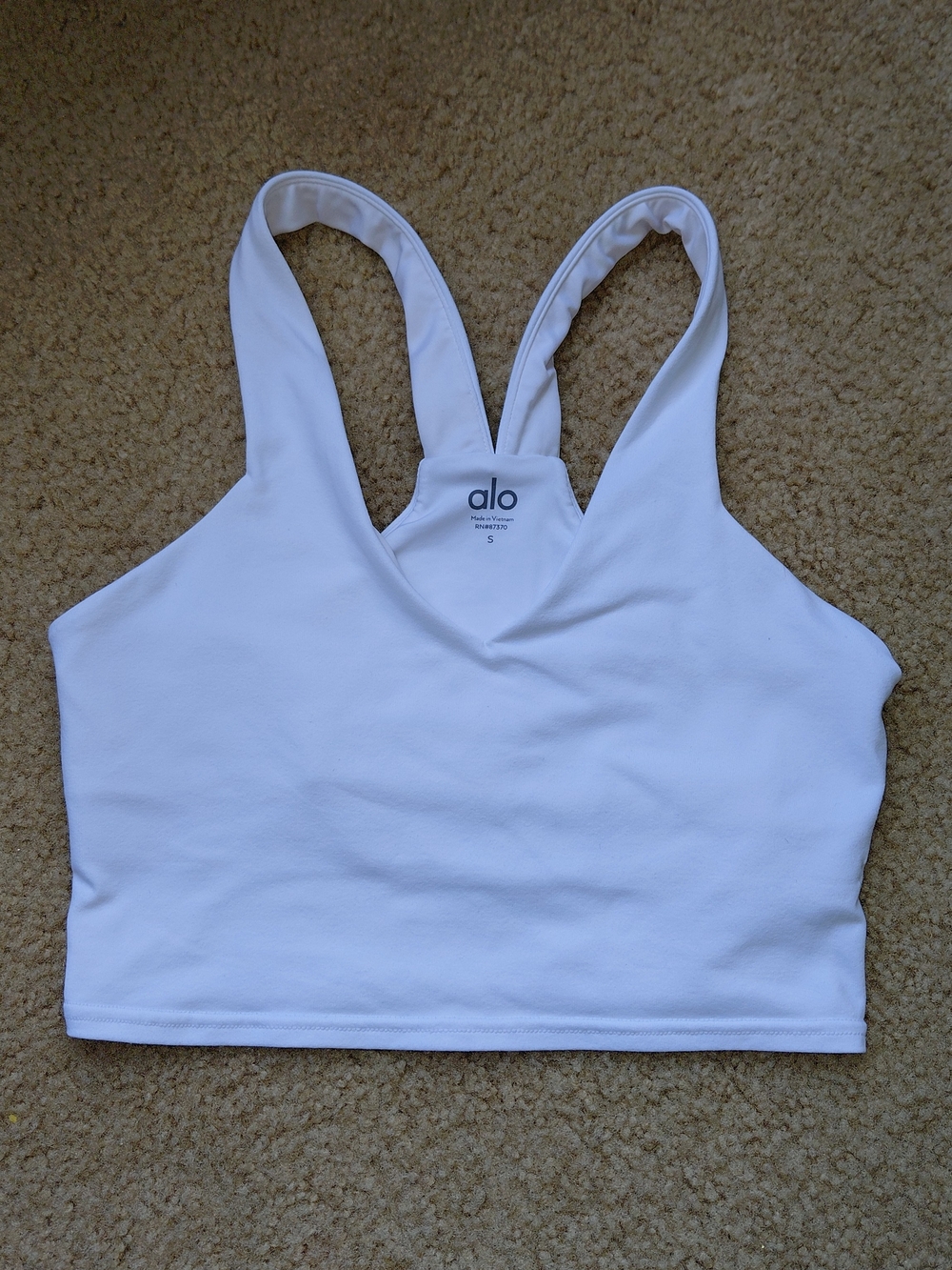 ALO Yoga White Sports Bra
